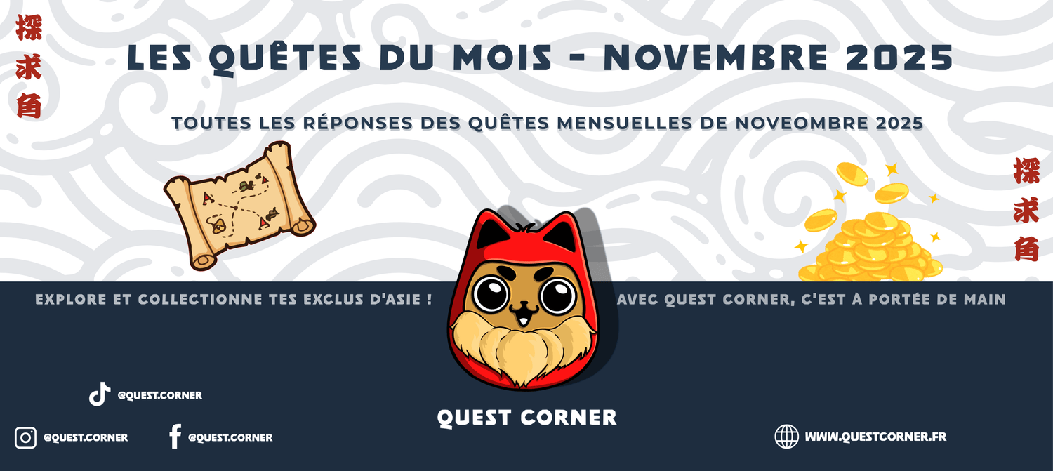 Les Quêtes du Mois – Novembre 2025 - Quest Corner
