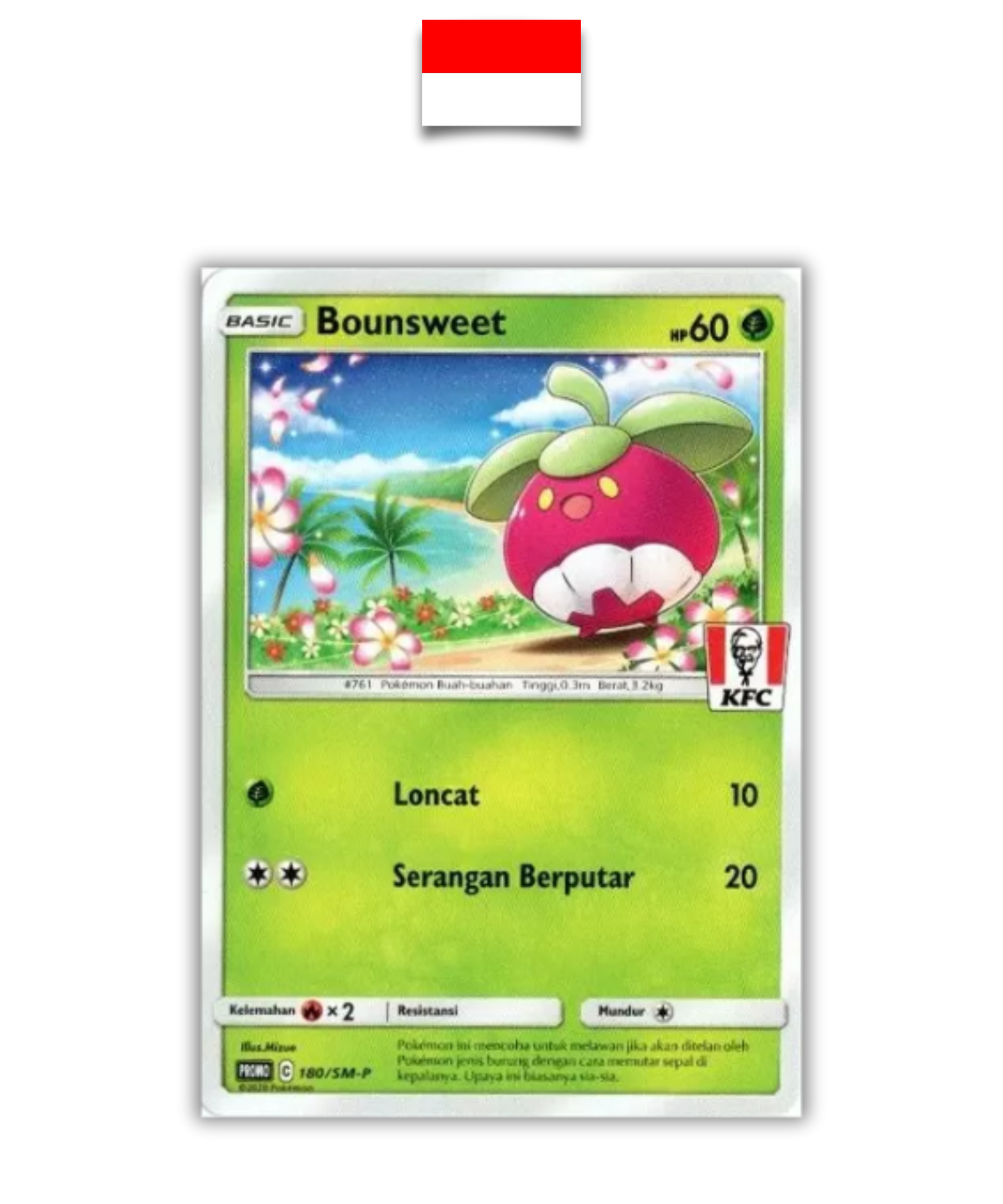 Carte Pokémon – Croquine 180/SM-P – Promo KFC – Indonésien - Quest Corner