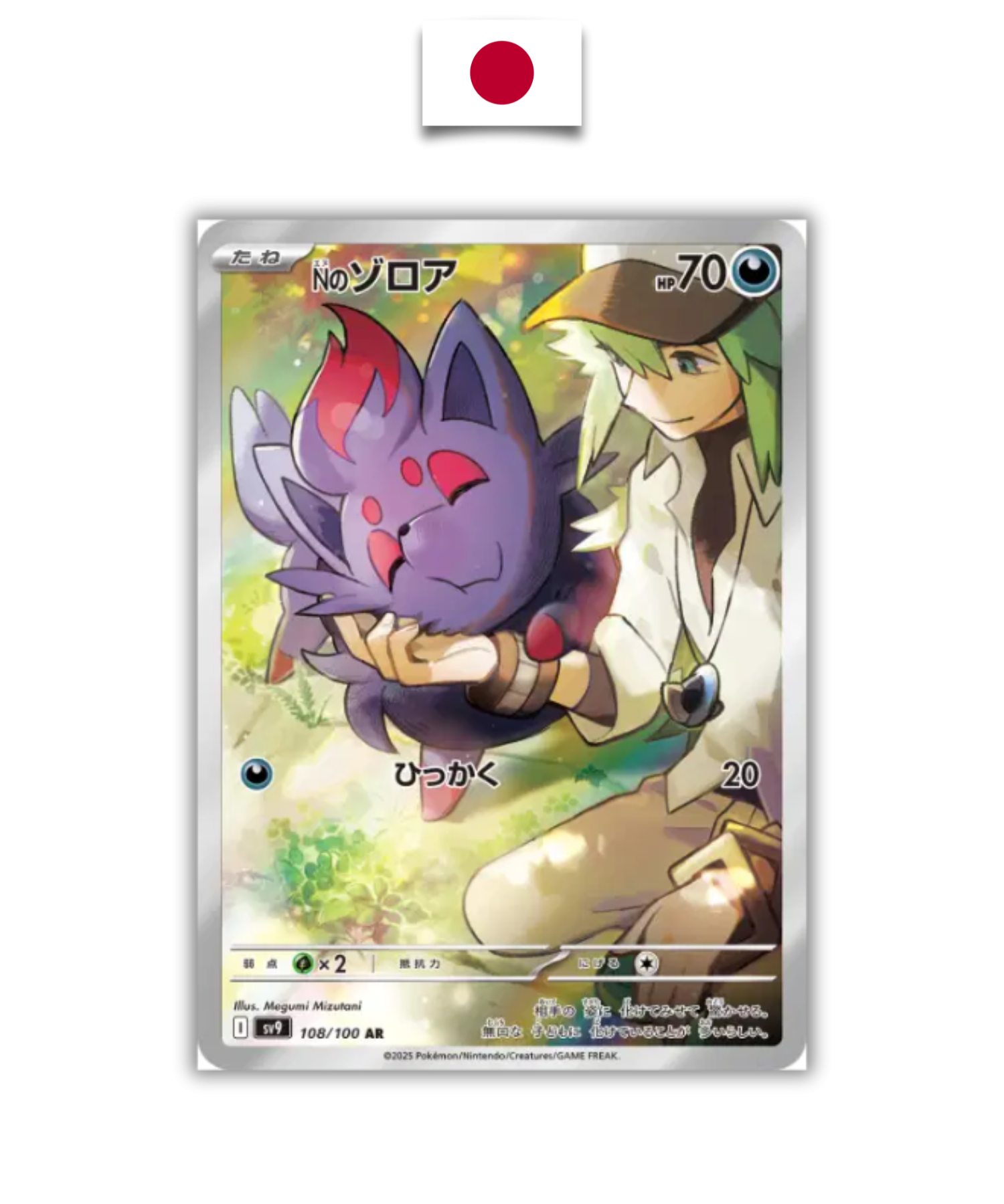 Carte Pokémon – Zorua de N - 108/100 - Quest Corner