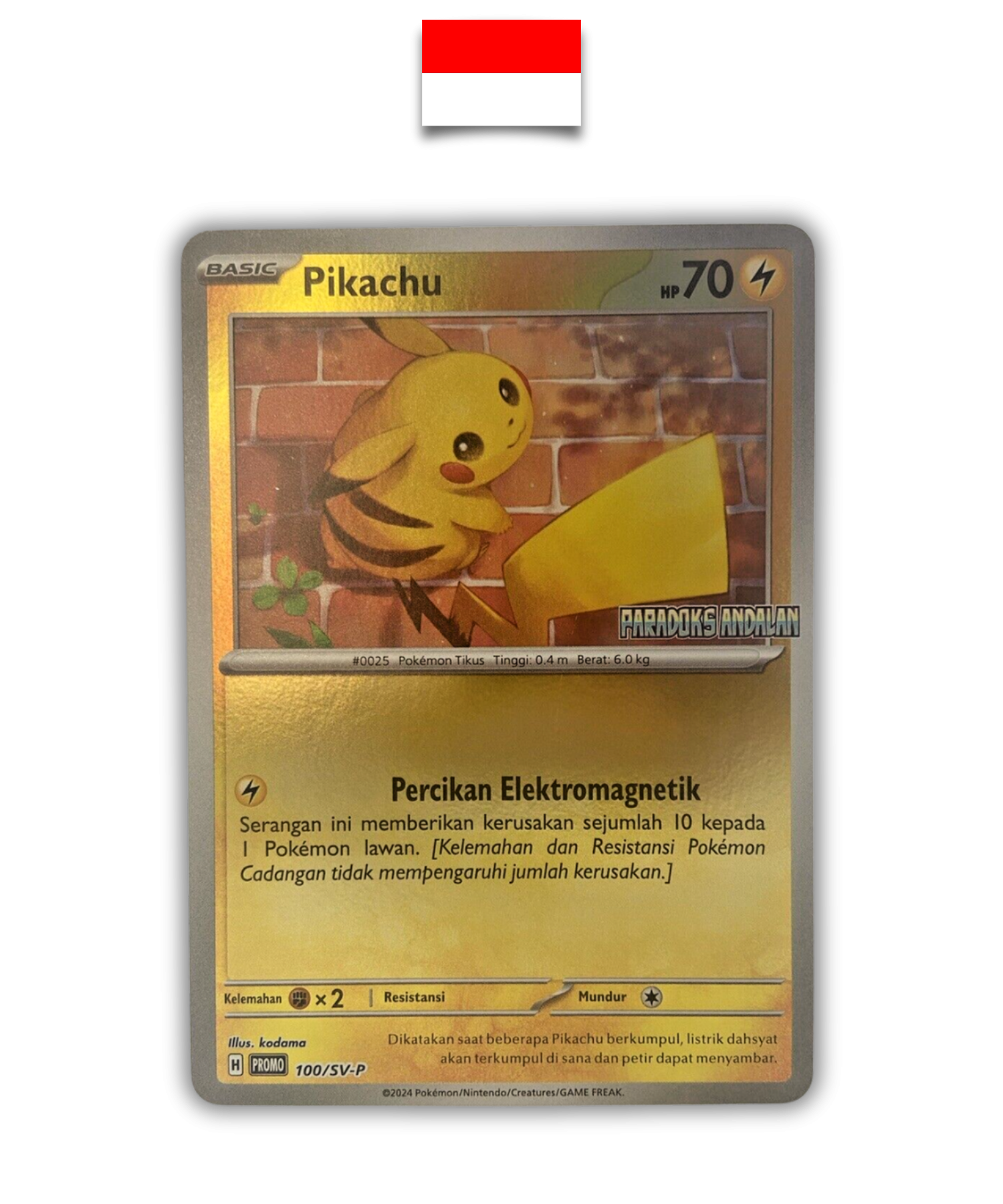 Carte Pokémon – Pikachu Stamp Paradoks 100/SV-P – Indonésien - Quest Corner