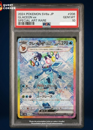 Carte Pokémon Gradée – Givrali ex 206/187 SAR – SV8a Terastal Festival – PSA 10 – Japonais - Quest Corner