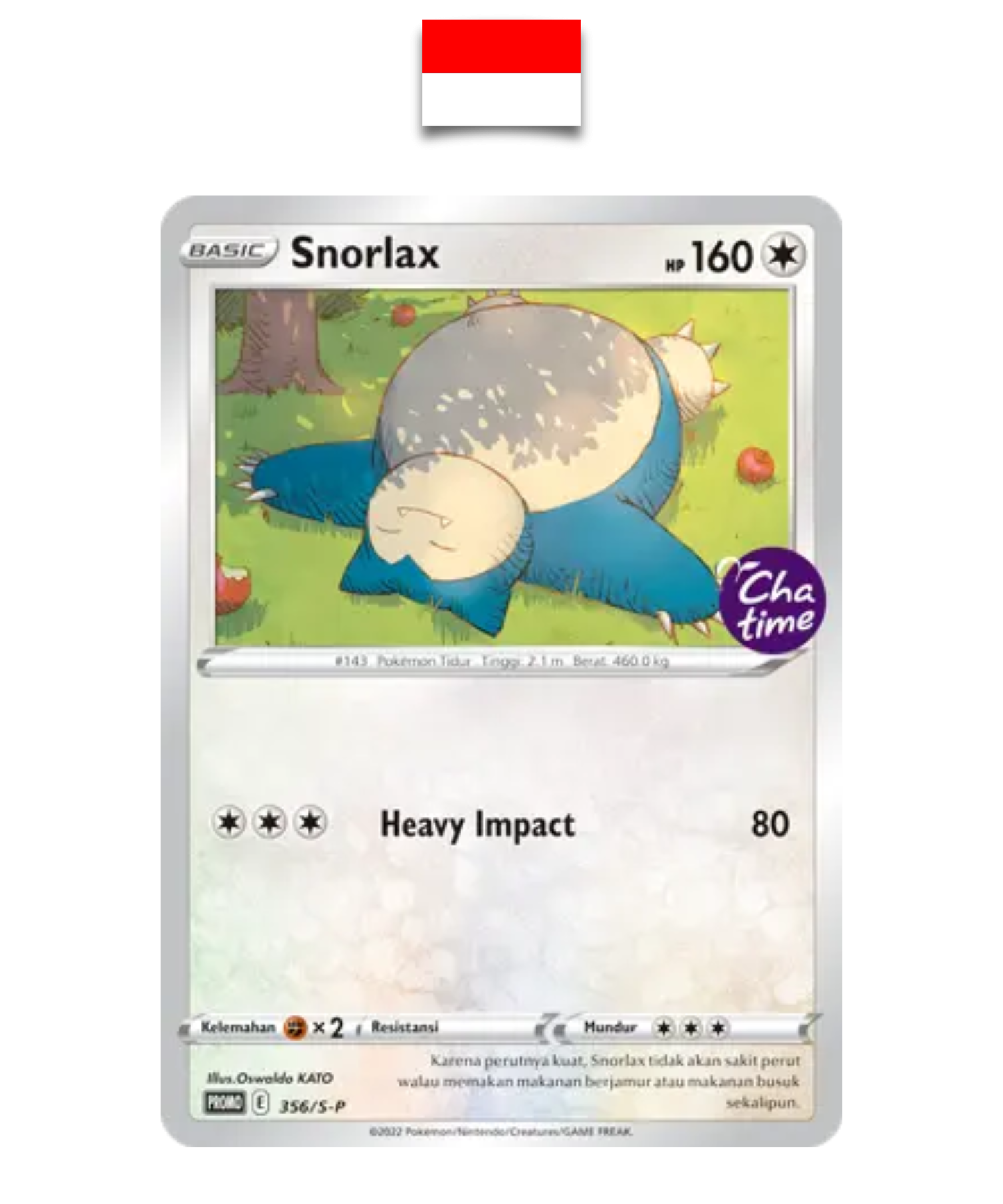 Carte Pokémon – Ronflex 356/S-P Promo Cha Time – Indonésien - Quest Corner