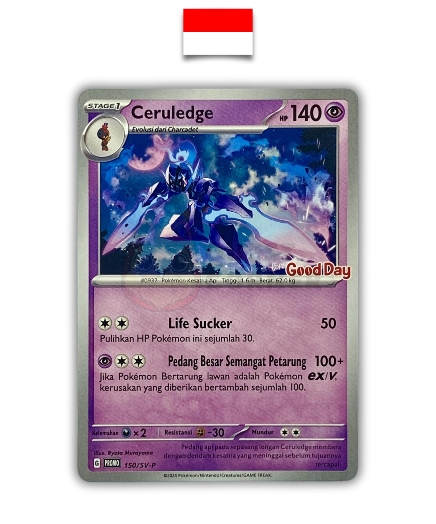 Carte Pokémon – Malvalame 150/SV-P Promo Good Day – Indonésien - Quest Corner