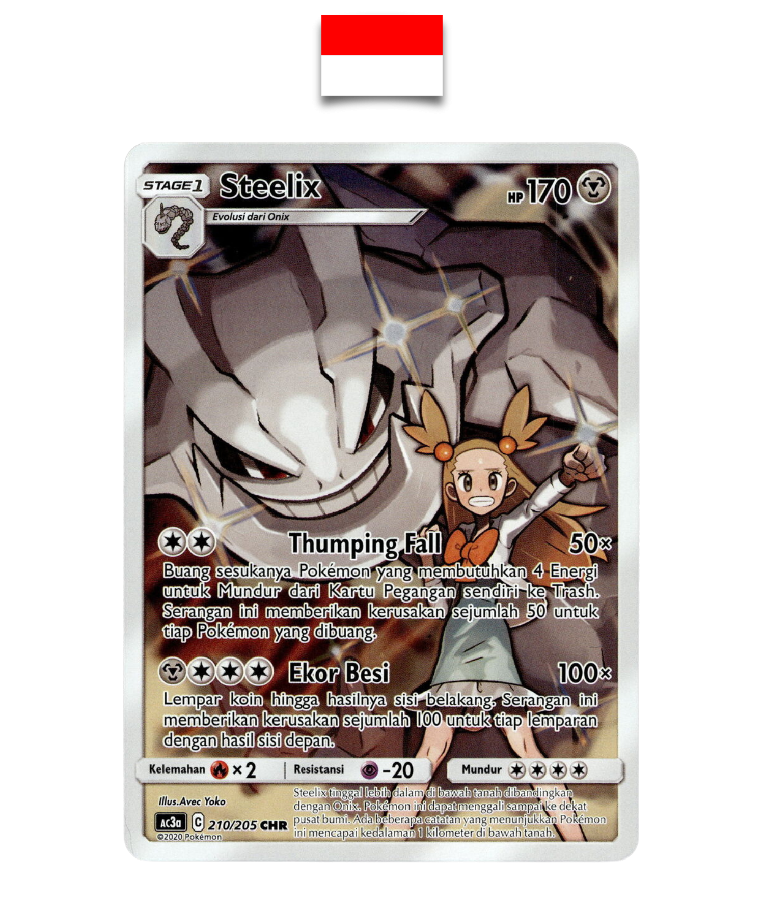 Carte Pokémon – Steelix 210/205 CHR – AC3a – Indonésien - Quest Corner