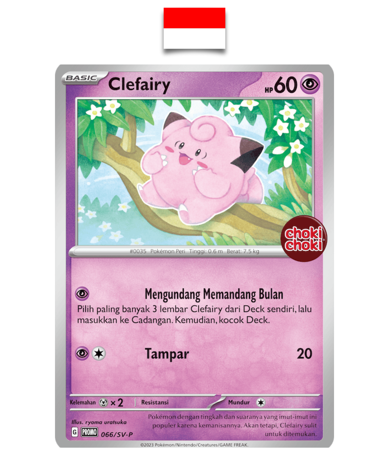 Carte Pokémon – Mélofée 066/SV-P Promo Choki Choki – Indonésien - Quest Corner