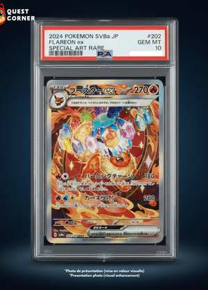 Carte Pokémon Gradée – Pyroli 202/187 SAR – SV8a Terastal Festival – PSA 10 – Japonais - Quest Corner