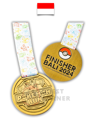 Médaille Pokémon – Pokemon Run Indonesia 2024 – Pikachu – Bali Finisher – Indonésie - Quest Corner