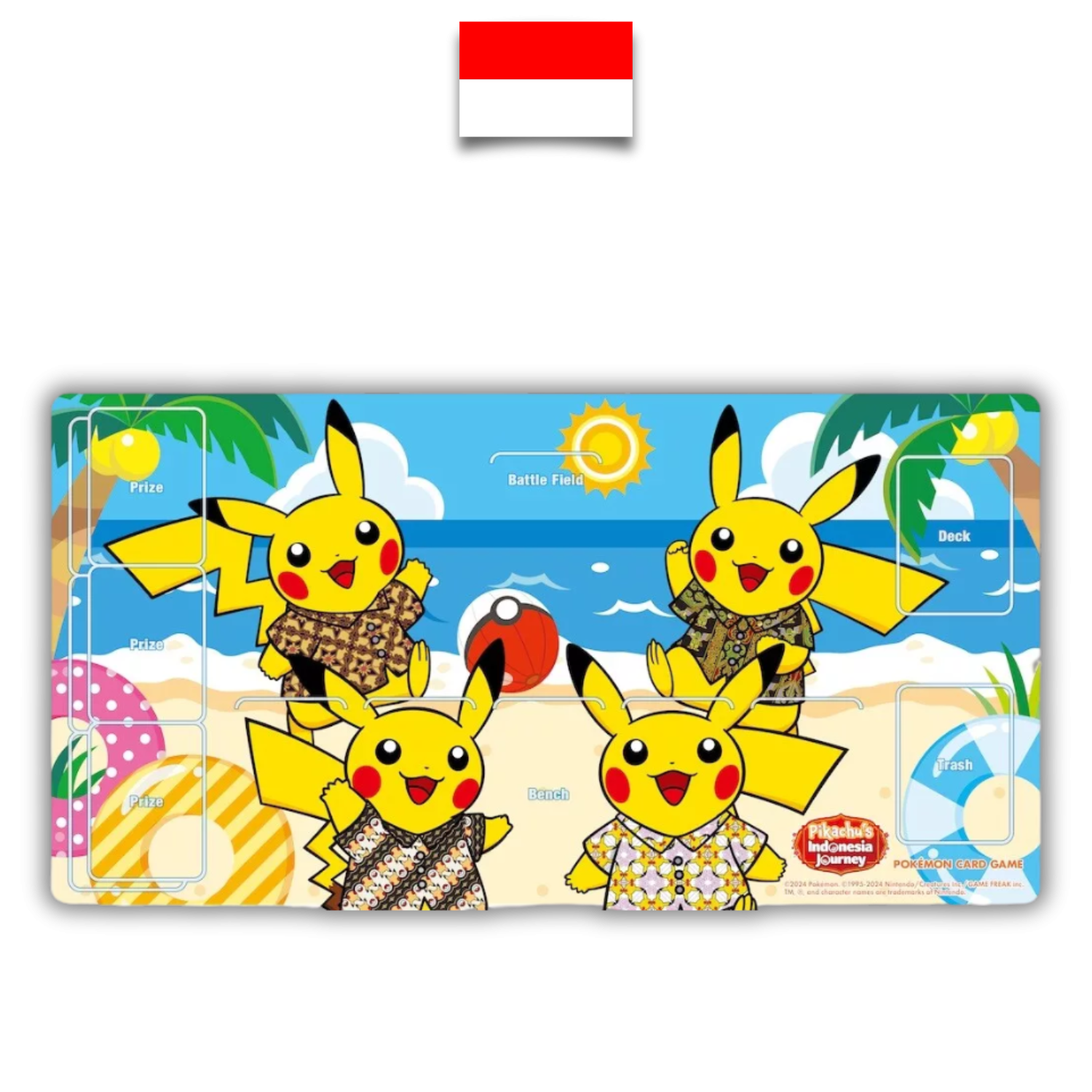 Playmat Pikachu Batik – Pikachu's Indonesia Journey - Quest Corner