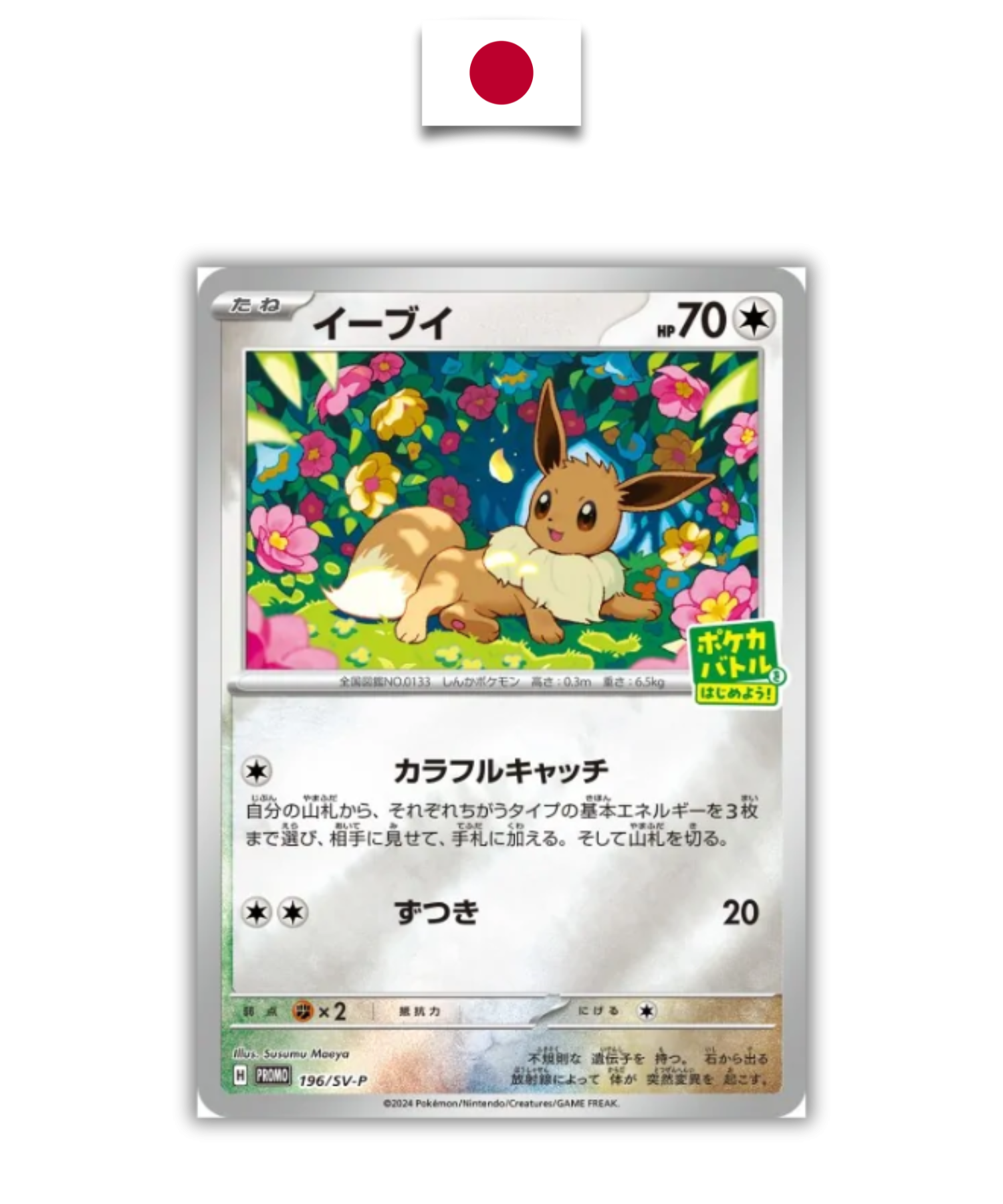 Carte Japonaise Evoli starter deck campaign 2024 sealed 196/SV-P - Quest Corner