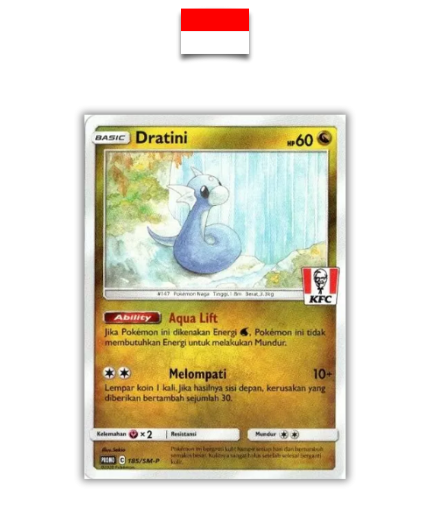 Carte Pokémon – Mini Draco KFC 185/SM-P – Indonésien - Quest Corner