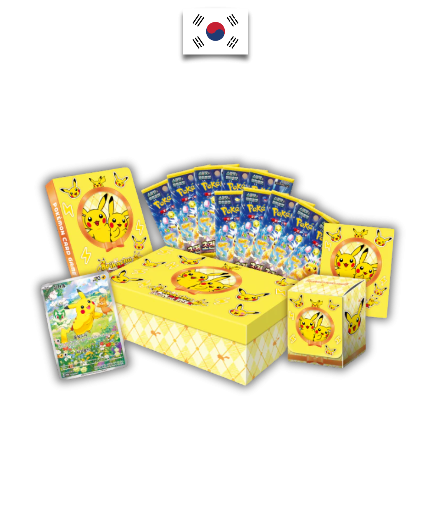 Coffret Pokémon – Pikachu Present Box Exclusif – SV8 – Coréen - Quest Corner