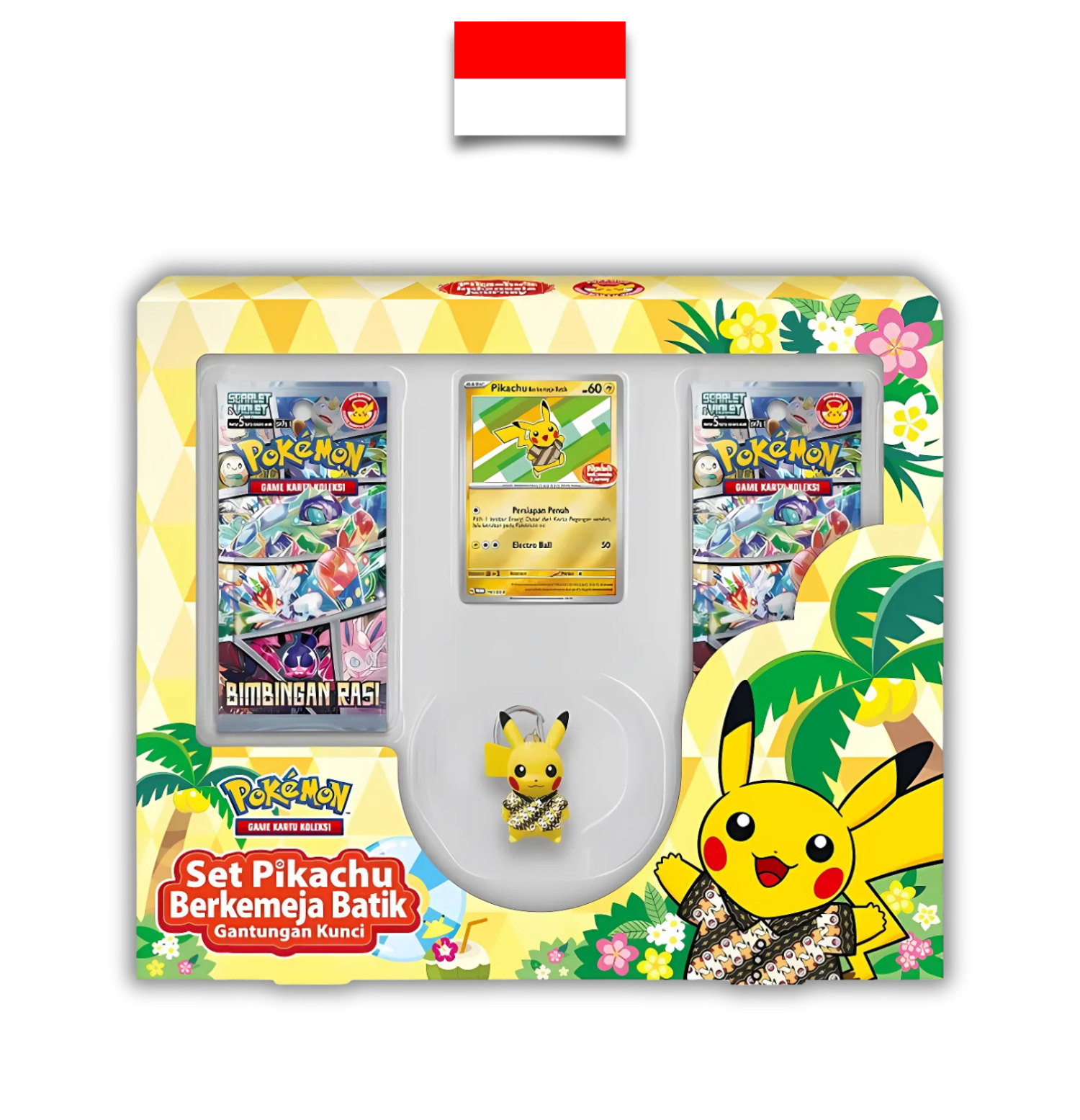 Coffret Pikachu Berkemeja Batik Gantungan Kunci – Bimbingan Rasi SV7s - Indonésien - Quest Corner