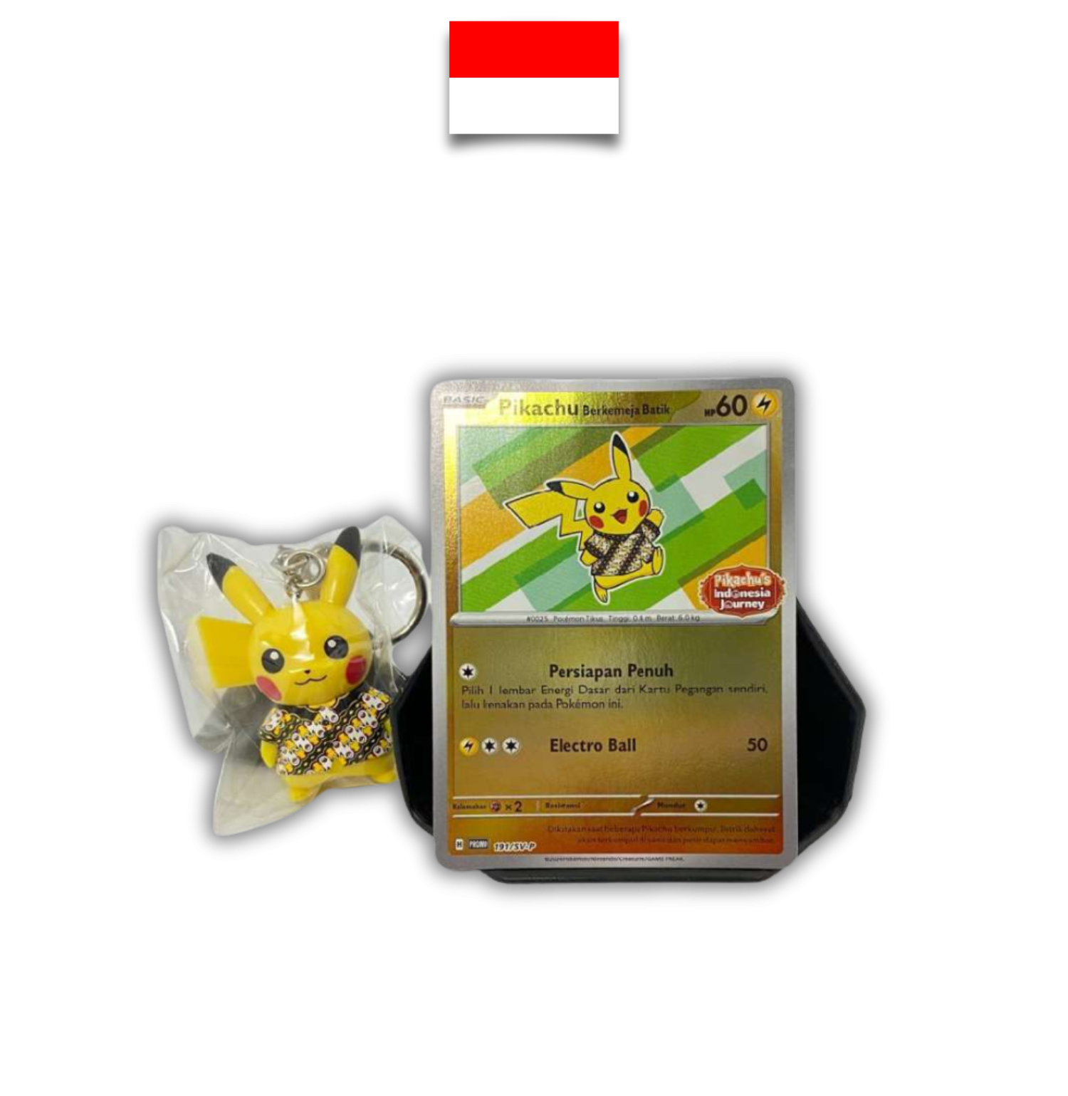 Coffret Pikachu Berkemeja Batik Gantungan Kunci – Bimbingan Rasi SV7s - Indonésien - Quest Corner