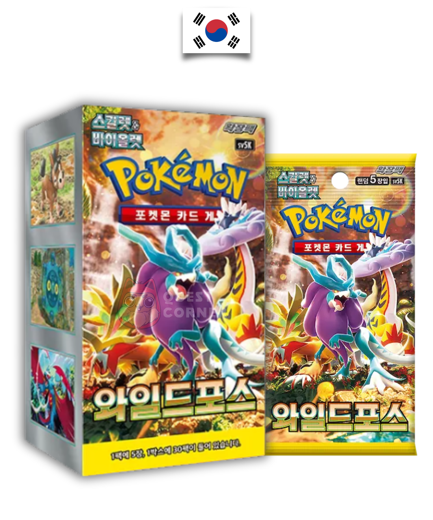 Display Pokémon – Wild Force - SV5k – Coréen - Quest Corner