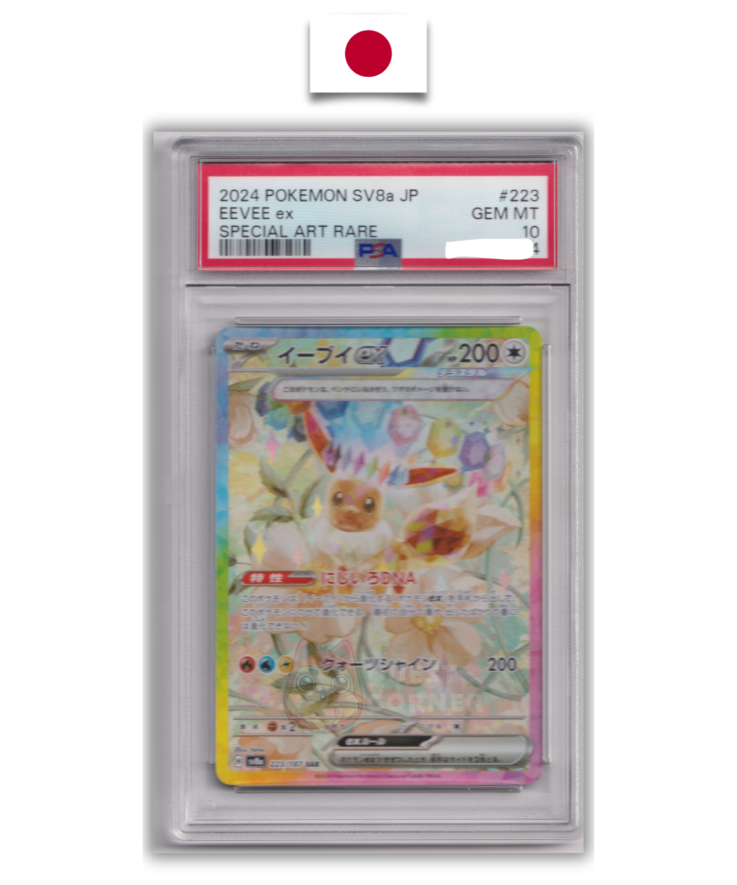 Carte Pokémon Gradée – Évoli 223/187 SAR – SV8a Terastal Festival – PSA 10 – Japonais - Quest Corner