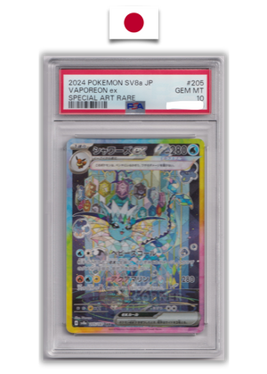 Carte Pokémon Gradée – Aquali ex 205/187 SAR – SV8a Terastal Festival – PSA 10 – Japonais - Quest Corner
