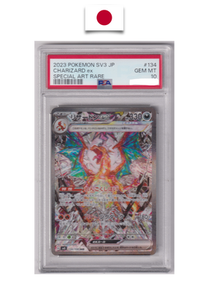 Carte Pokémon Gradée – Dracaufeu ex 134/108 SAR – SV3 – PSA 10 – Japonais - Quest Corner
