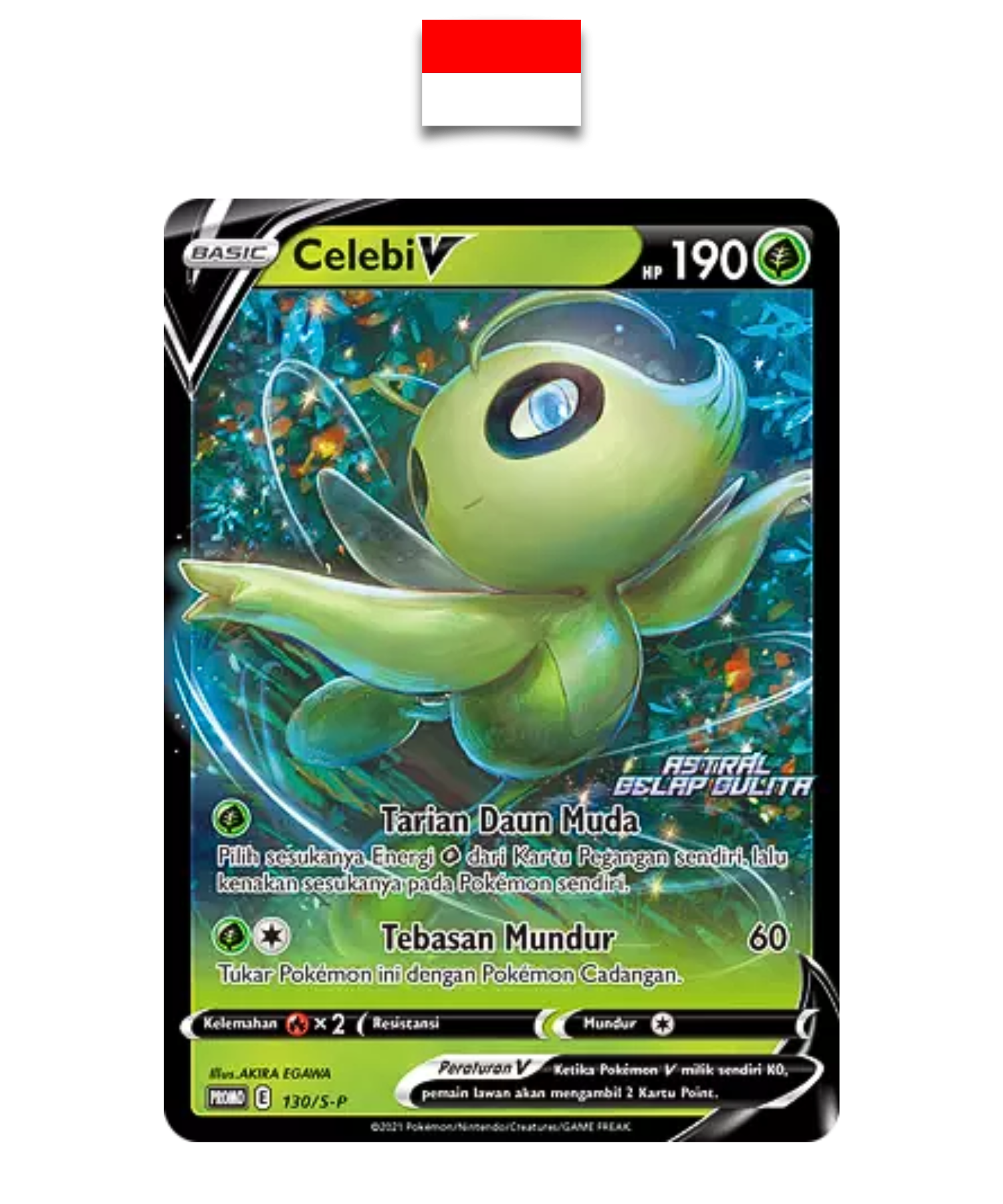 Carte Pokémon – Celebi V 130/S-P Promo Stamp – Indonésien - Quest Corner