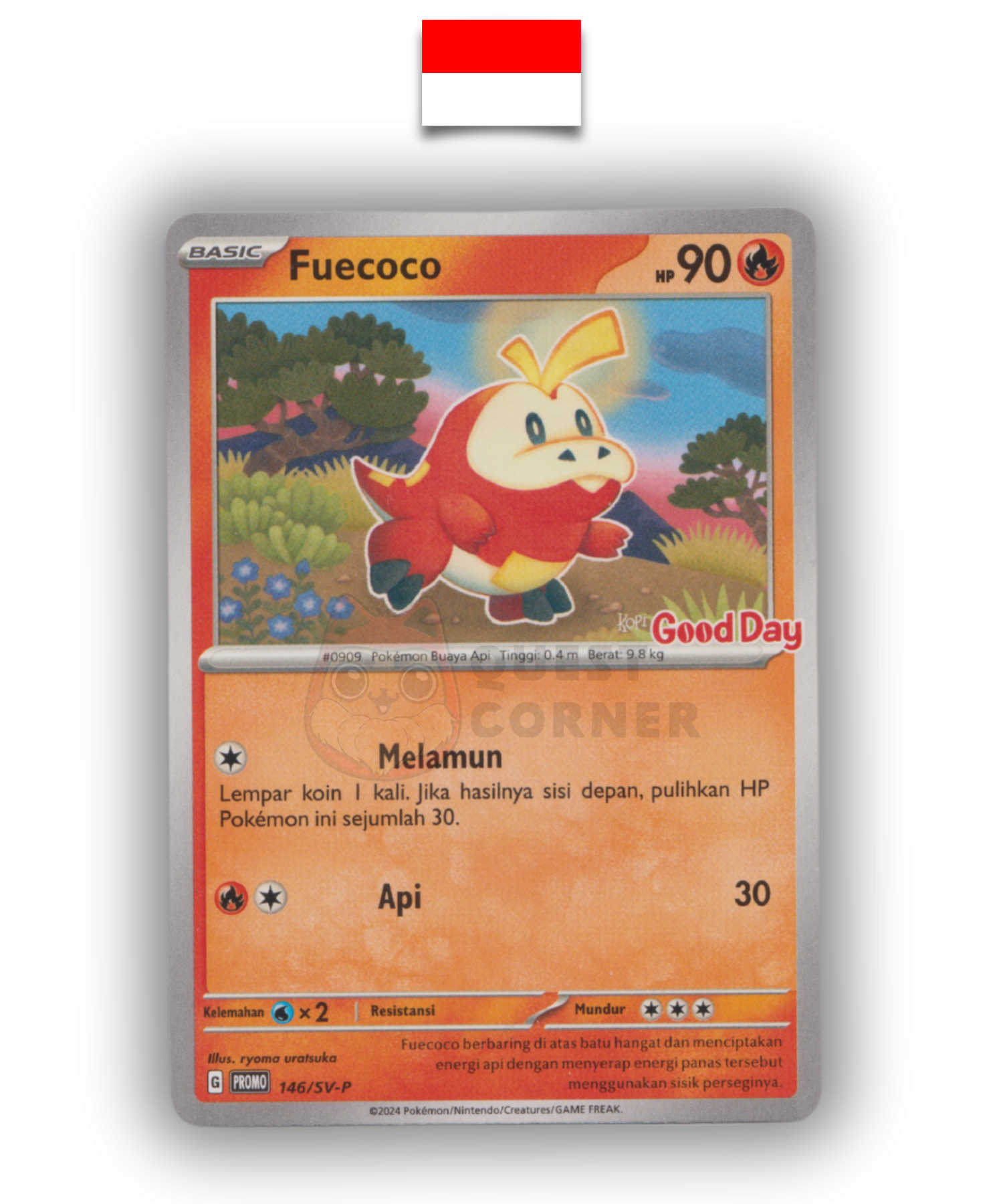 Carte Pokémon – Chochodile 148/SV-P Promo Good Day – Indonésien - Quest Corner